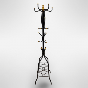 ستاند علاقة شماعة ملابس / اواعي لغرفة النوم مع رفين