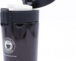 كاسة ماغ سخن ستانليس اسود غطا كبس 500 مل كاسة ماغ سخن ستانليس اسود غطا كبس 500 مل