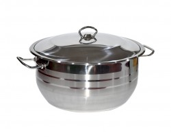 طنجرة Bestinox ستانلس مع غطا حجم 36 سم ZRF-19652 