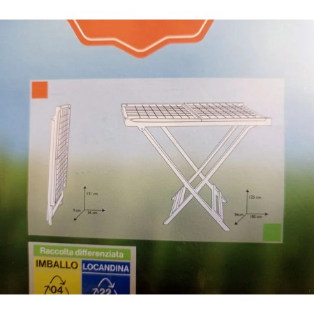 منشر غسيل بلاستيك ايطالي لون ابيض