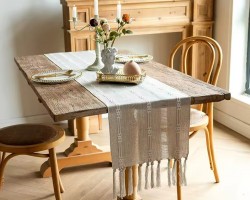 شرشف بيرو خيش وسط سادة اشكال 30 × 180