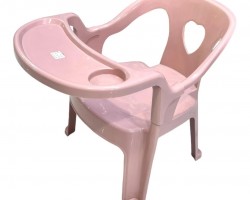 كرسي طعام للاطفال بلاستيك سادة زهري وازرق كرسي طعام للاطفال بلاستيك سادة زهري وازرق