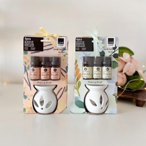 مبخرة مع علب زيت 3 قطع