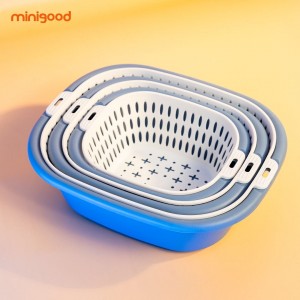 طقم جاط مع مصفاة عدد 3 - جاطات مع مصفاة بلاستيك