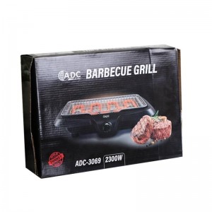 جريل شواء مع شبك ستيل 2300 واط اسود تركي ADC-3069 جريل شواء مع شبك ستيل 2300 واط اسود تركي ADC-3069
