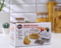 طقم مبشرة علبة بلاستيك مع عصارة 6 قطع