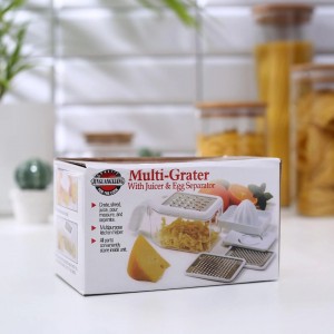 طقم مبشرة علبة بلاستيك مع عصارة 6 قطع