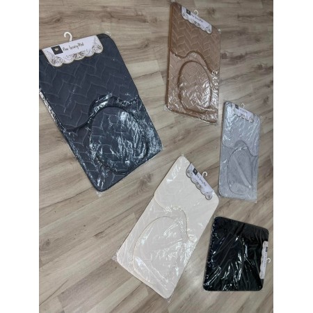 طقم دعسات حمام سادة اسفنجي ذكي ثقيل 3 قطع