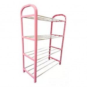 ستاند احذية بلاستيك مكشوف 4رفوف مواسير المنيوم 58*42 ستاند احذية بلاستيك مكشوف 4رفوف مواسير المنيوم 58*42