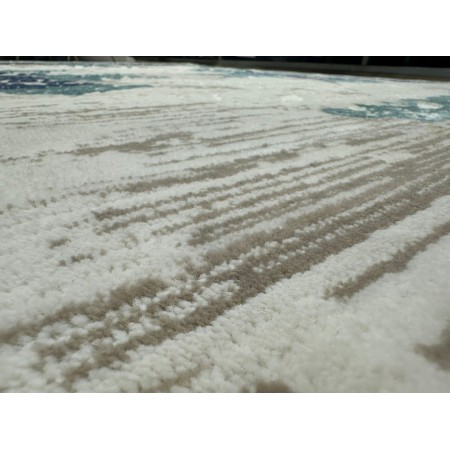 سجاد اسطنبول خيط مايكرو ثقيل مقاس 160 × 220  ازرق رسمة مصحف 2