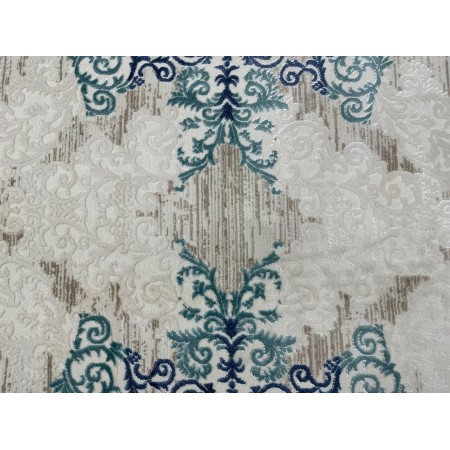 سجاد اسطنبول خيط مايكرو ثقيل مقاس 160 × 220  ازرق رسمة مصحف 2