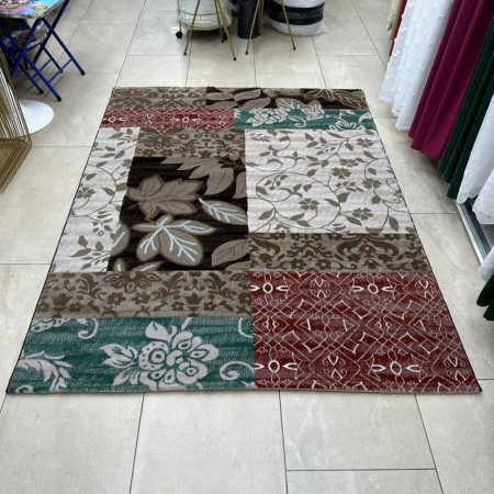 سجاد اسطنبول خيط مايكرو ثقيل مقاس 160 × 220  ازرق رسمة مصحف