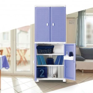 خزانة بلاستيك ثقيل صب بترا بلس صناعة اردنية حجم كبير اربعة ابواب مع رفوف اضافية