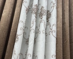 ستائر شام لون بني فاتح