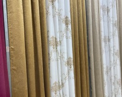 ستائر شام لون ذهبي