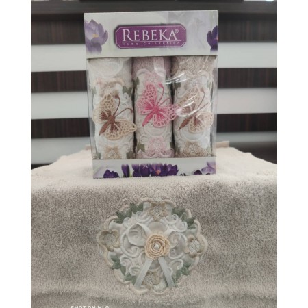 طقم بشاكير مطبخ كرتونه REBEKA 3 قطع مقاس 30 × 50 سم