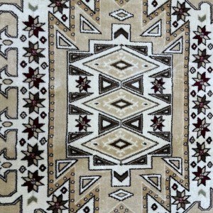 سجاد حرير مقاس 140 × 200 لون بيج سداسي HARER سجاد حرير مقاس 140 × 200 لون بيج سداسي HARER