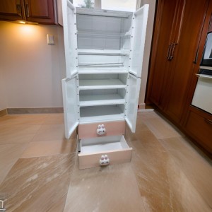 خزانة احذية بلاستيك حجم كبير رفوف مع جرارين في الاعلى