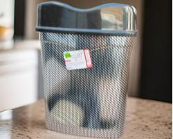 سلة مهملات 8 لتر مع غطاء مروحة Murat plastik ck008-D دلو / سطل