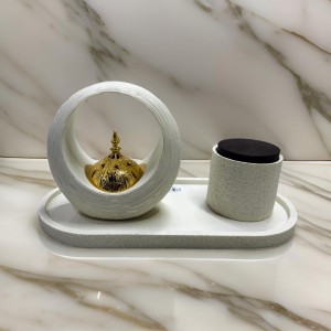 طقم مبخرة عظم شكل حلقة