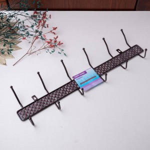 علاقة ملابس معدن قدح بني مع شكل ريان ريتان 6 عيون علاقة ملابس معدن قدح بني مع شكل ريان ريتان 6 عيون