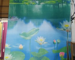 ستائر رول اب لايديكو مقاس 100 ارتفاع 180 لون مطبوع 3D