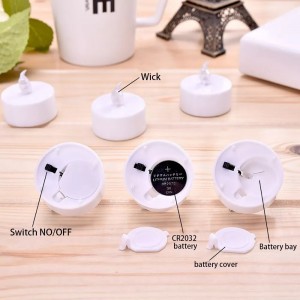 شمعة الكترونية صغيرة ابيض اضاءة ذهبي شمعة الكترونية صغيرة ابيض اضاءة ذهبي