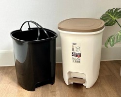 سلة مهملات دعسة بلاستك بيج مربع M41-17 29.5 × 24.5 × 32cm سلة مهملات دعسة بلاستك بيج مربع M41-17 29.5 × 24.5 × 32cm