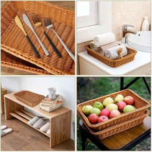 سلال / سلة قش اشكال مدور مستطيل بيضاوي مربع 