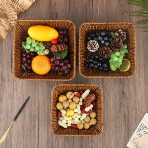 سلال / سلة قش اشكال مدور مستطيل بيضاوي مربع 