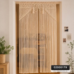 ستائر برادي باب مكرمية صنارة هندي 115×200 سم