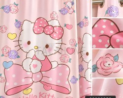 ستائر هولي كتي Kitty رسومات اطفال ديزني مطبع قطعتين مقاس 140 × 250 سم بلاك اوت / ستان لاث ستائر هولي كتي Kitty رسومات اطفال ديزني مطبع قطعتين مقاس 140 × 250 سم بلاك اوت / ستان لاث