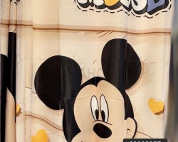 ستائر يونيكورن Unicoren رسومات اطفال ديزني مطبع قطعتين مقاس 140 × 250 سم بلاك اوت / ستان لاث