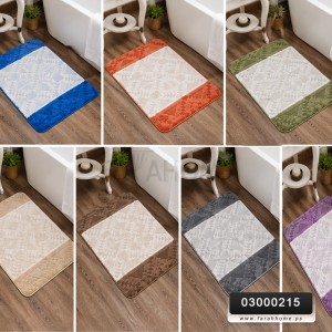 دعسة حمام / مغسلة قطعة واحدة مقاس 50 × 80 SILVER CASUAL الوان سادة او مقلم