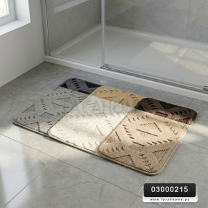  دعسة حمام / مغسلة قطعة واحدة مقاس 50 × 80 SILVER CASUAL الوان سادة او مقلم