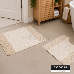  طقم حمام قطعتين مقاس 50 × 80 SILVER CASUAL الوان سادة او مقلم WELL