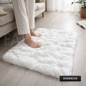 دعسة فروة ارنب نافر بابلز 50 × 90 لون ابيض