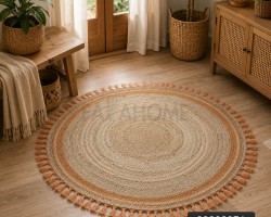سجاد هندي قش يدوي ثقيل مدور   100سم