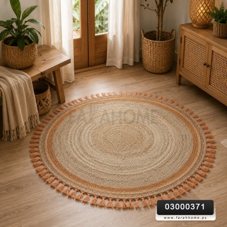 سجاد هندي قش يدوي ثقيل مدور   100سم