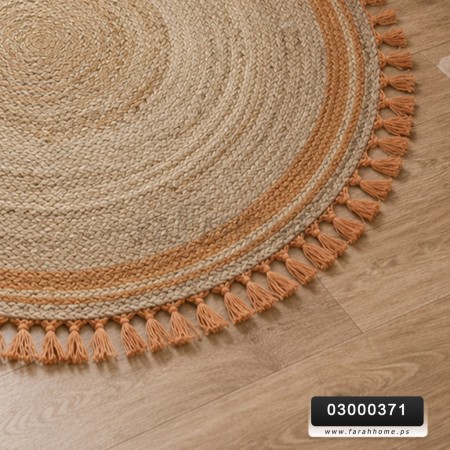 سجاد هندي قش يدوي ثقيل مدور   100سم