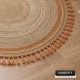 سجاد هندي قش يدوي ثقيل مدور   100سم