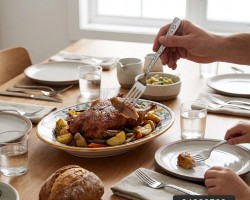 طقم شوك حجم كبير 6 / 12 قطعة - خامة اقتصادية