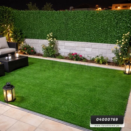 رول شبك انجيل صناعي للجدران بارضية حديد 10 م × 1 م