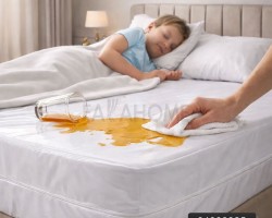 واقي فرشة مفرد نايلون مقاس 90 × 200 +25 سم