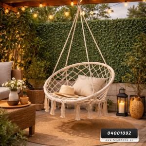 مراجيح صناره مرجوحة مدورة 80 سم خيط مكرميه - مرجيحة خيطان