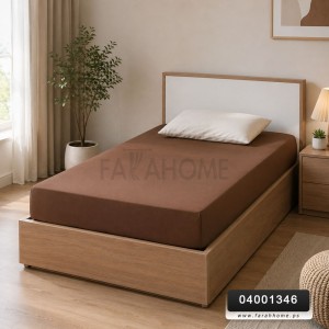 ملف كتان سادة مفرد صيفي مقاس 90 × 200 + 25 سم مع وجه مخدة