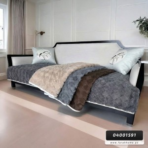 وجه طقم ارضيات كنب 7 فرو الارنب نقش بوهيمي