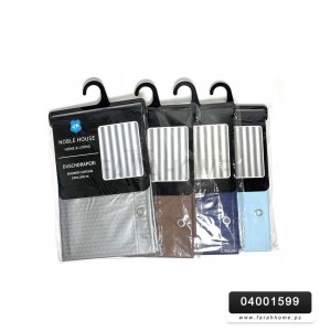 ستائر حمام وتر بروف سادة شكل خلية نحل مقاس 180 × 180 سم