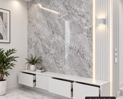 رول بديل رخام لاصق 120 * 300 سم فانيل وجه لاصق