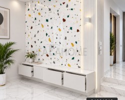 رول بديل رخام لاصق 120 * 300 سم فانيل وجه لاصق